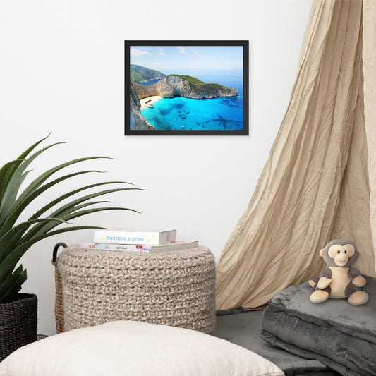 Zakynthos framed photo paper poster