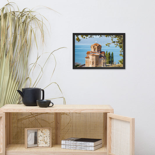 Church of St Naum framed photo paper poster