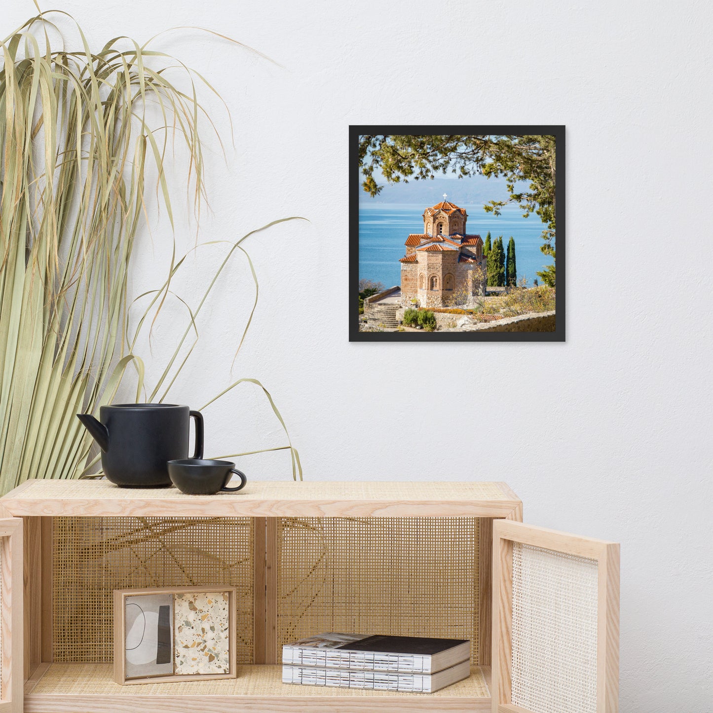 Church of St Naum framed photo paper poster