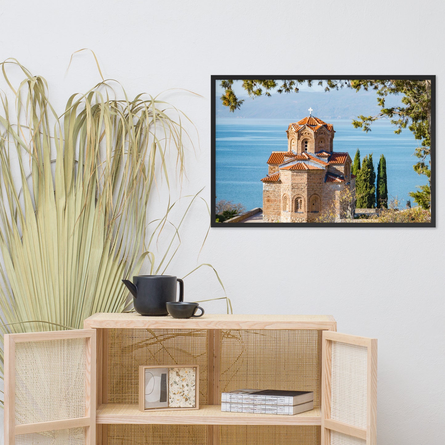 Church of St Naum framed photo paper poster